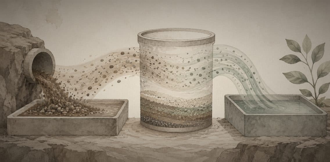 Inline editorial illustration evoking ETL: extract, transform, load — moving data with intent.