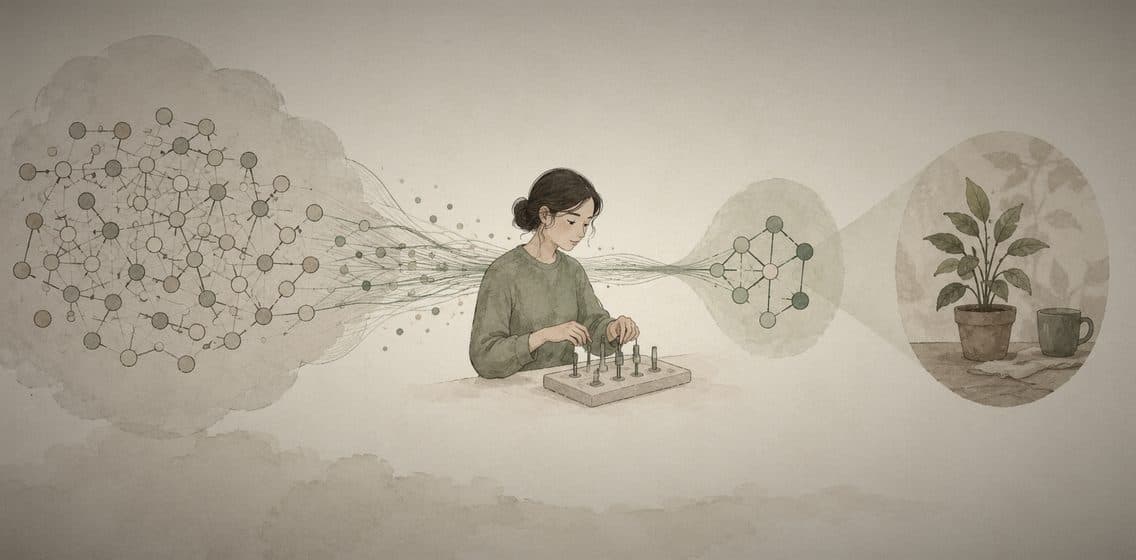 Inline editorial illustration evoking Fine-tuning: adapting a pretrained model to a narrower task.