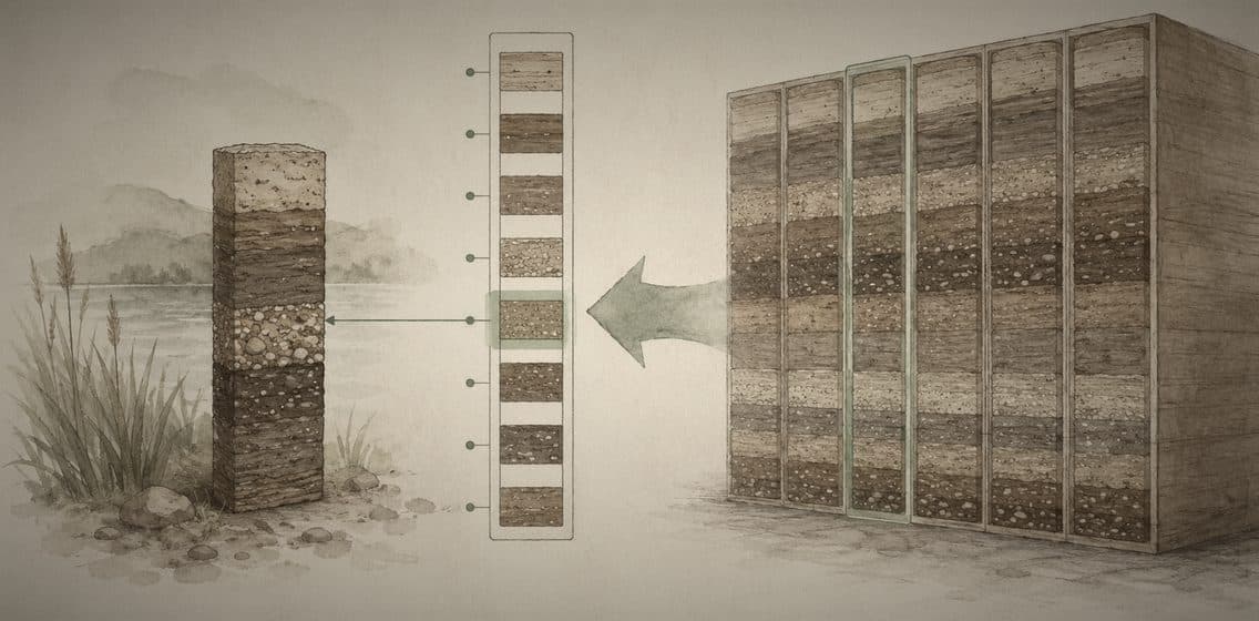 Inline editorial illustration evoking Index: a precomputed shortcut for finding rows quickly.