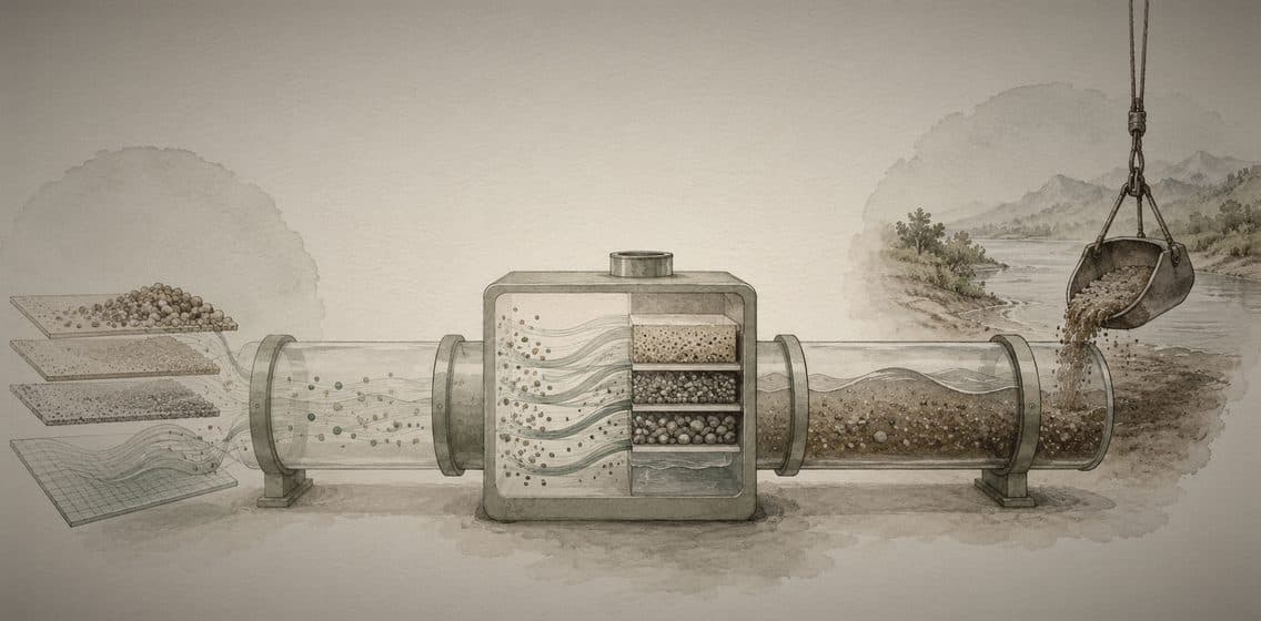Inline editorial illustration evoking Data Pipeline: a scheduled flow that moves and transforms data.