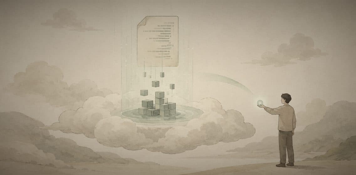 Inline editorial illustration evoking Serverless: code that runs only when something asks for it.