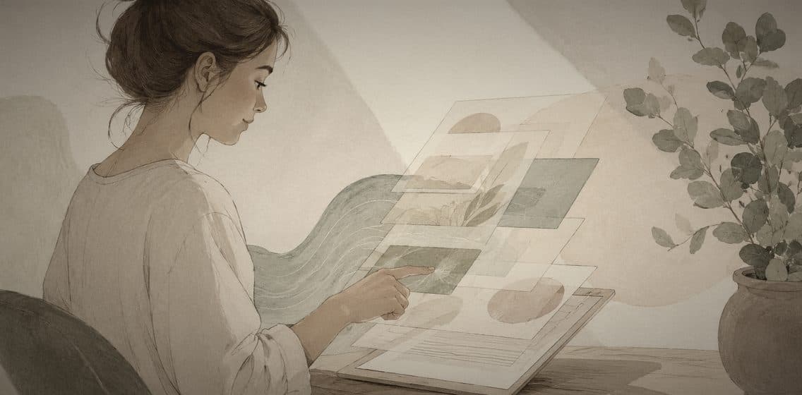 Inline editorial illustration evoking UI: the interface itself — what the user sees and touches.